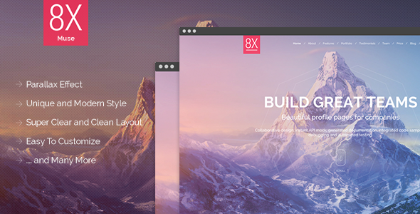 8X - Creative Multi-Purpose Muse Template
 TFx