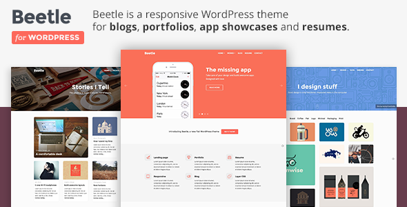 Beetle - Flat Responsive WordPress Theme
 TFx