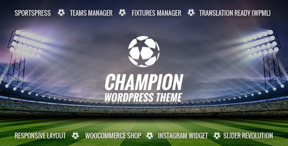Champion - Soccer & Football WordPress Theme
 TFx