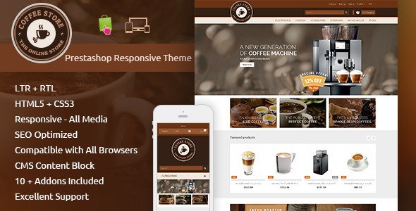 Coffee - Prestashop Responsive Theme
 TFx