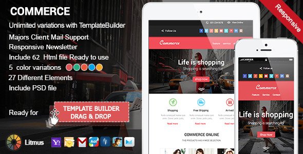 Commerce Responsive Email + Template Builder Acces
 TFx
