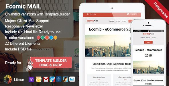 Ecomic Responsive Email + Template Builder Access
 TFx