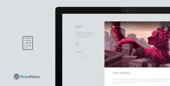 Eston - A Simple Notebook WordPress Blog Theme
 TFx