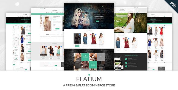Flatium - Flat & Fresh PSD Ecommerce Set
 TFx