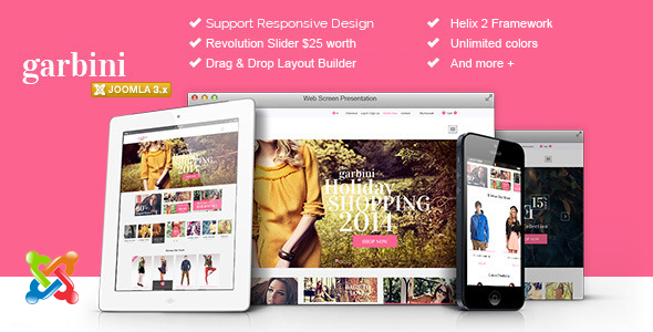 Garbini - Multipurpose Joomla Template
 TFx