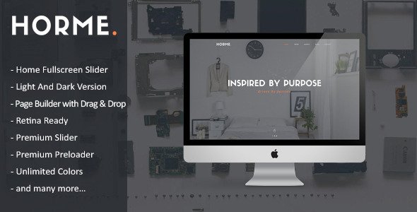 Horme - Clean One Page Wordpress Theme
 TFx
