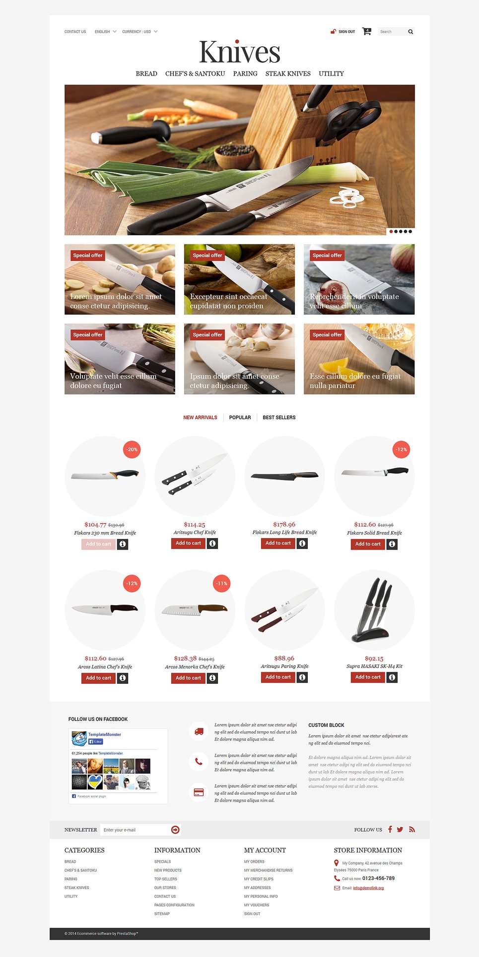 Housewares Responsive PrestaShop Theme TMT