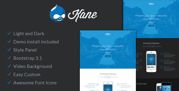 Kane - Responsive Landing Page Drupal Theme
 TFx