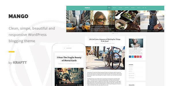 Mango - Clean Responsive WordPress Blog Theme
 TFx