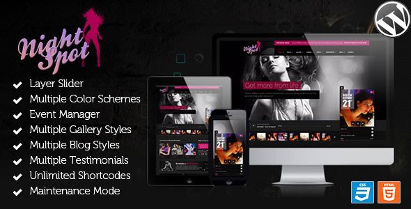 Night Spot - Night Club Responsive WordPress Theme
 TFx