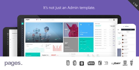 Pages - Responsive Admin Dashboard Template
 TFx