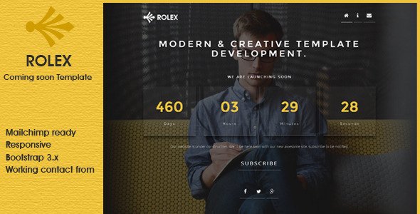 ROLEX - Responsive Coming Soon Template
 TFx