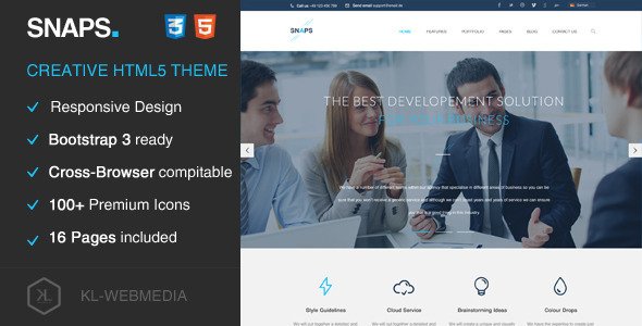 Snaps - Creative HTML5 Template
 TFx