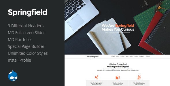 Springfield - Responsive Drupal Parallax Theme
 TFx