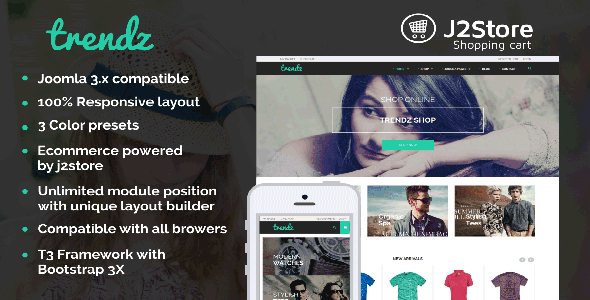 TP - Trendz Joomla E-commerce Template
 TFx