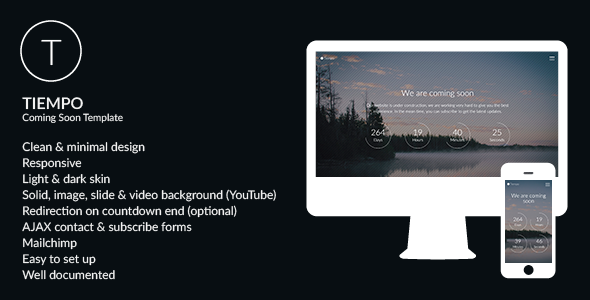 Tiempo - Responsive Under Construction Template
 TFx