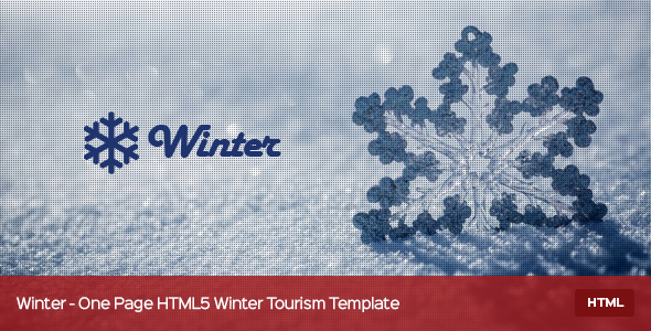 Winter - One Page HTML5 Winter Tourism Template
 TFx