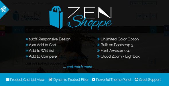 Zenshoppe - Responsive Zencart Theme
 TFx