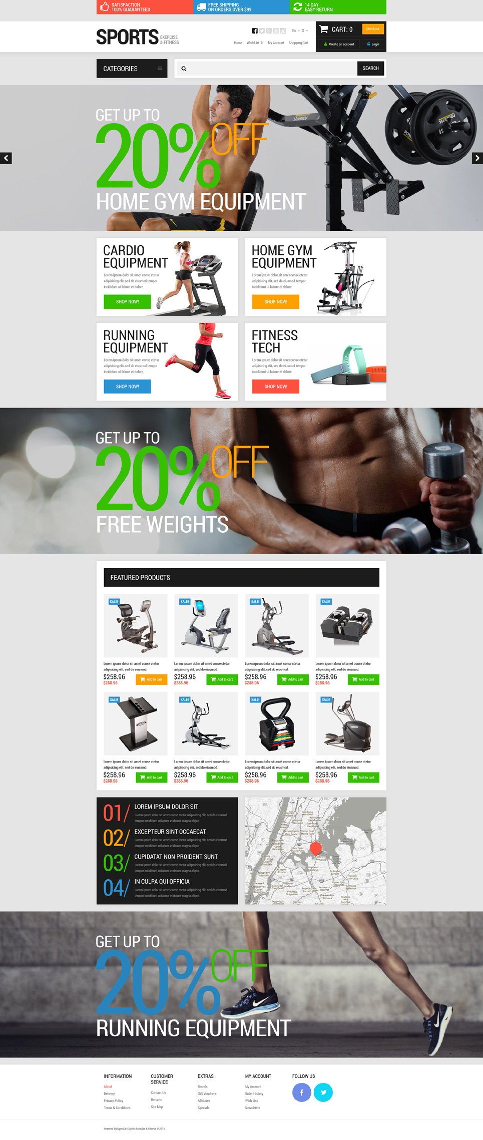 Active Sports Store OpenCart Template TMT