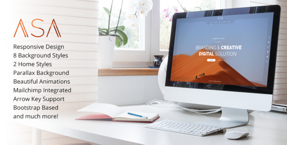 Asa - Responsive Coming Soon Template
 TFx