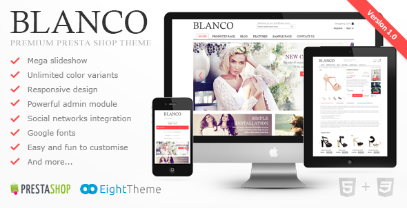 Blanco - Fluid Responsive PrestaShop Theme
 TFx