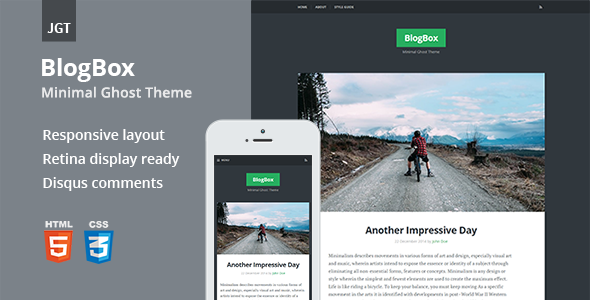 BlogBox - Responsive & Bold Ghost Theme
 TFx