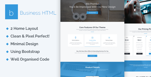Business - Creative One Page HTML5 Template
 TFx