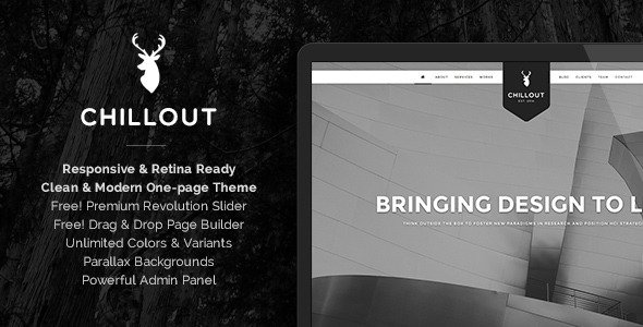 Chillout - Parallax One-Page WordPress Theme 
 TFx