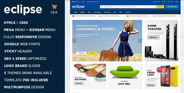 Eclipse - Responsive Multipurpose OpenCart Theme
 TFx