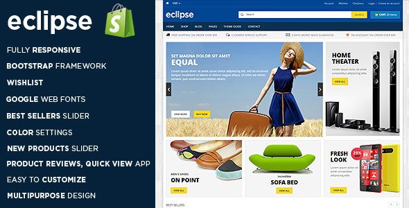 Eclipse - Responsive Shopify Theme
 TFx