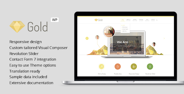Gold - Responsive Business WordPress Theme
 TFx