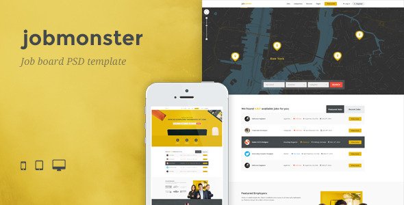 JobMonster - Job Board PSD Template
 TFx