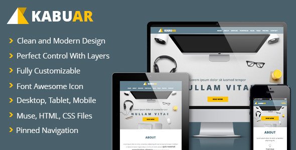 Kabuar - One Page Muse Template
 TFx