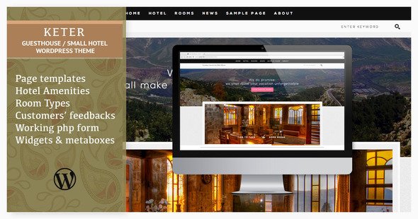 Keter–Small Hotel, Guesthouse, B&B WP Theme
 TFx