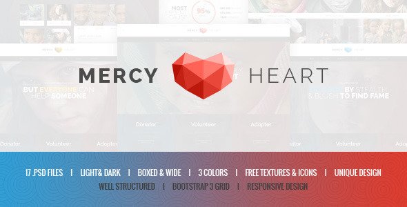 Mercy Heart - Charity PSD Template
 TFx