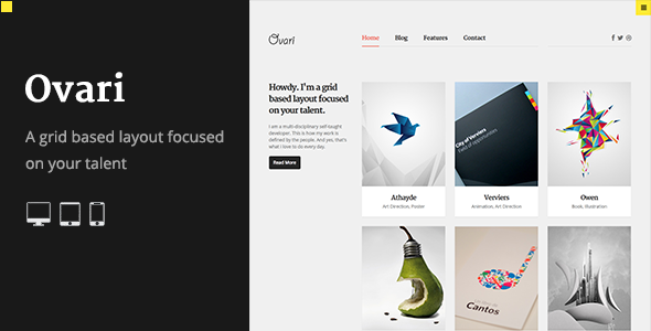 OVARI - A Creative Portfolio Theme for WordPress
 TFx