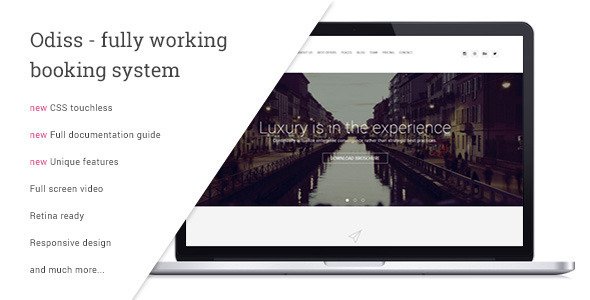 Odiss - Travel Booking Landing Page
 TFx