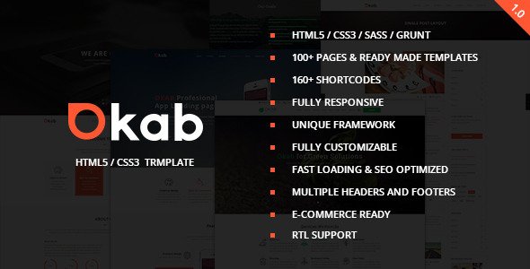 Okab - Responsive Multi-Purpose HTML5 Template
 TFx