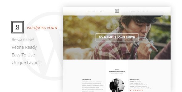 RIVAL One Page Vcard Wordpress Theme
 TFx