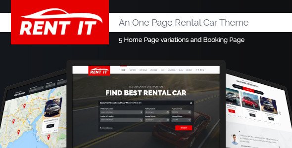 Rent It - Car Rental Management PSD Theme
 TFx