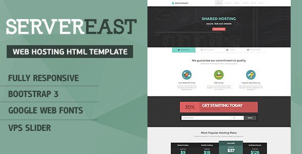 ServerEast - Web Hosting HTML Template
 TFx