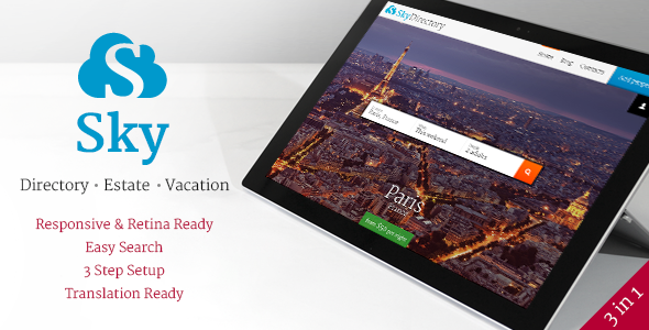 Sky - WordPress Listings Theme
 TFx