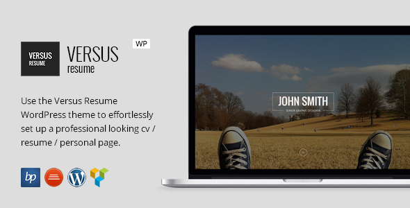 VERSUS Resume - Responsive CV WordPress Theme
 TFx