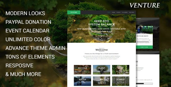 Venture – Modern Environmental Joomla Template
 TFx