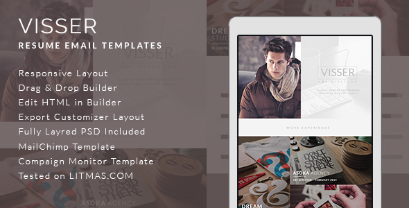 Visser - Responsive Email Template + Builder Acces
 TFx