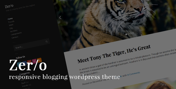 Zero Responsive Blog WordPress Theme
 TFx