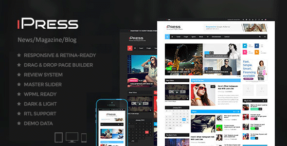 iPress - Blog/Magzine/News Wordpress Theme
 TFx