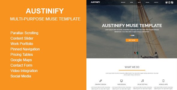 Austinify - Multi-purpose Muse Template
 TFx