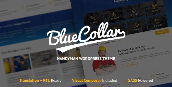 Blue Collar - Handyman WordPress Theme
 TFx
