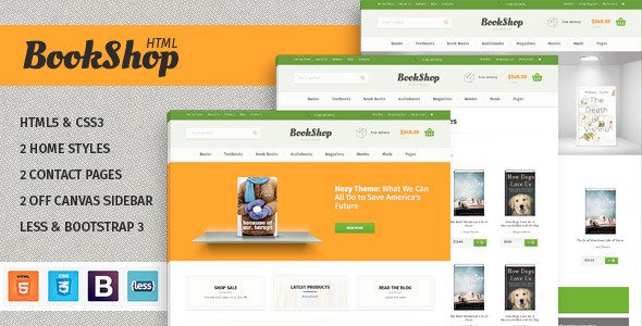 Bookshop - Books & Magazines Store HTML Theme
 TFx